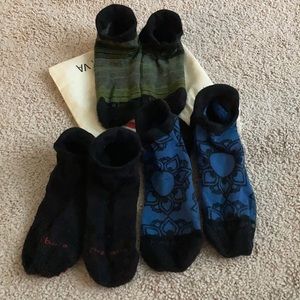 3 sets of Pure barre sticky socks.